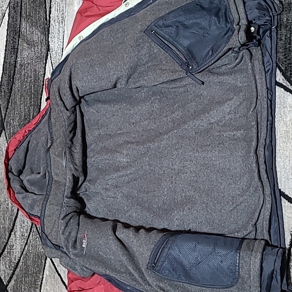 VINTAGE BKE-ICE NYLON REMOVABLE FLEECE LINING VARSATILE ZIP-SNAP HOODIE JACKET - Picture 11 of 16